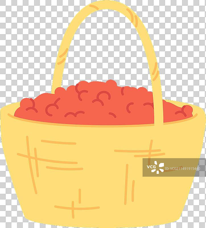 篮子里新鲜红甜浆果食物图标图片素材