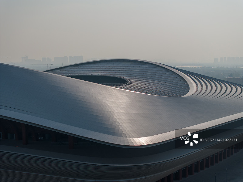 西安国际足球中心航拍图片素材