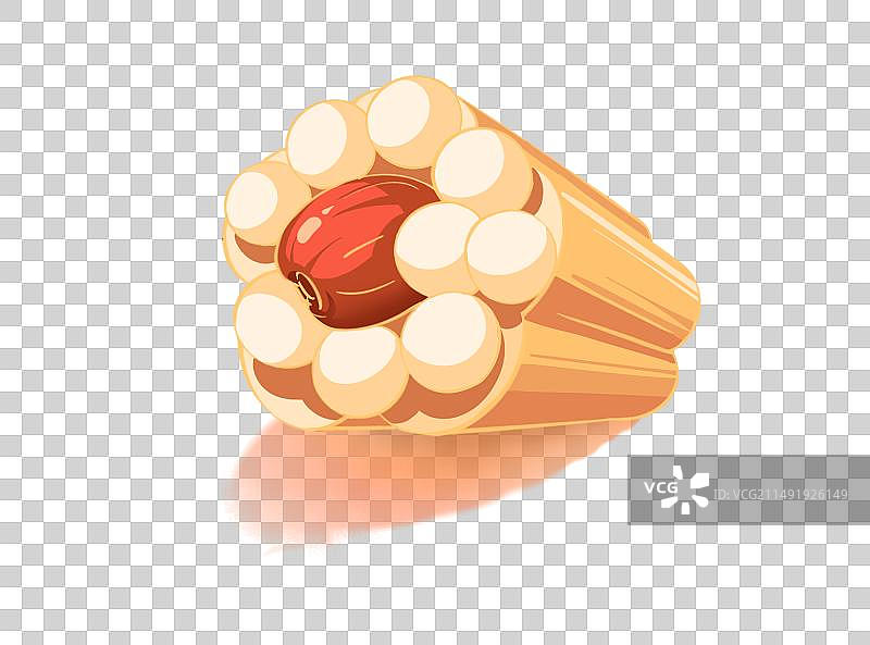 手绘梅花糕插画图片素材