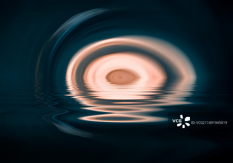 未来科技感旋涡倒影图片素材