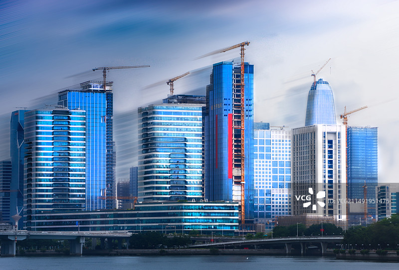 建设中的城市建筑图片素材