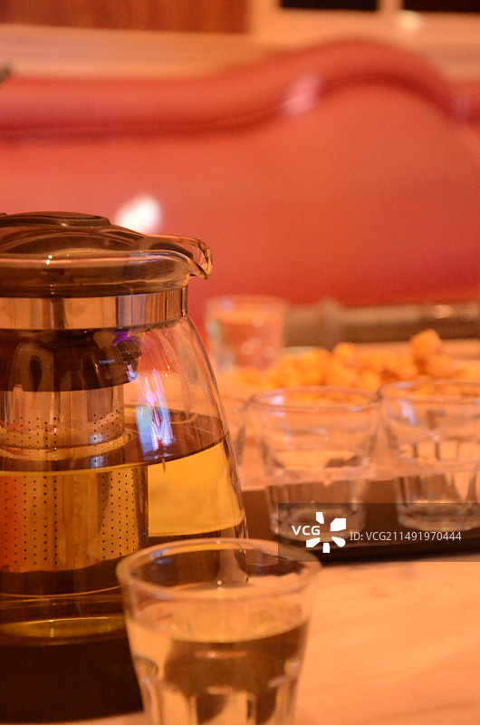 KTV包厢的茶水图片素材