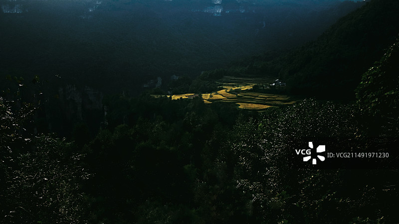 武陵源风光之空中田园图片素材