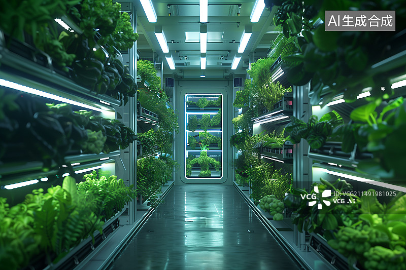 【AI数字艺术】可持续垂直农业图片素材