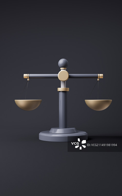 卡通风格交易秤三维渲染图片素材