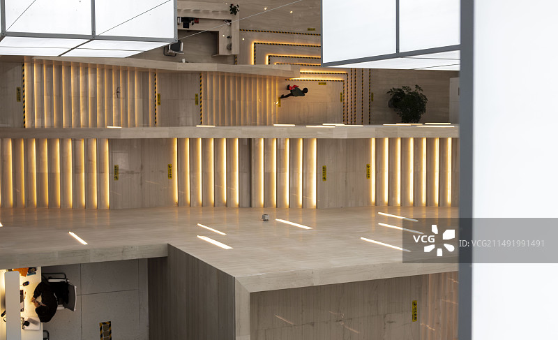 贵州省图书馆内部楼梯图片素材