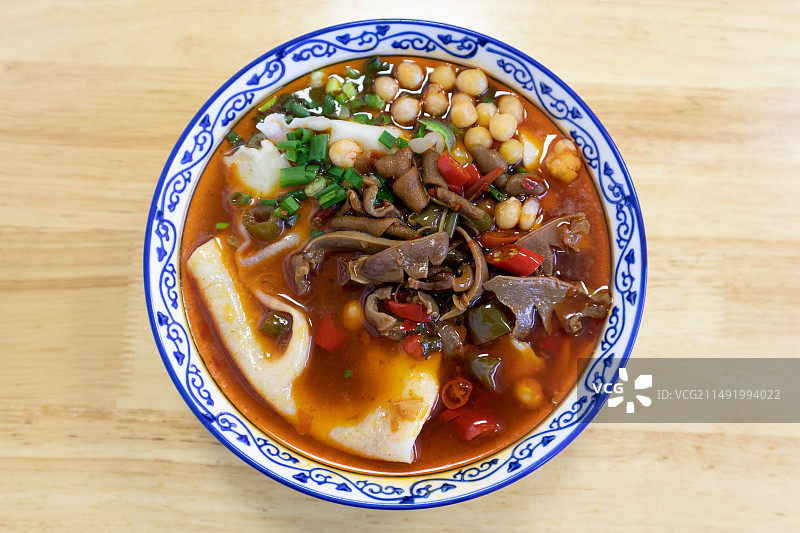 四川成都美食铺盖面菜单菜谱图片素材