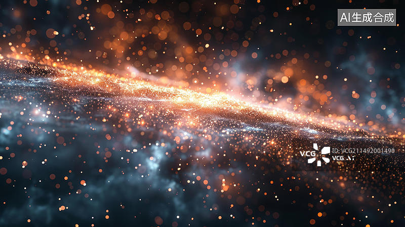 【AI数字艺术】壮观的太空星系星云和恒星图片素材