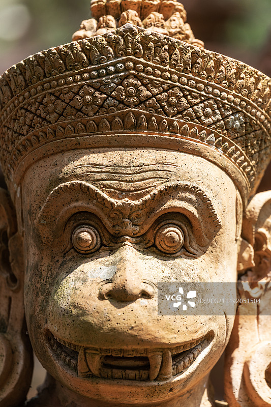 泰国南奔红陶花园图片素材