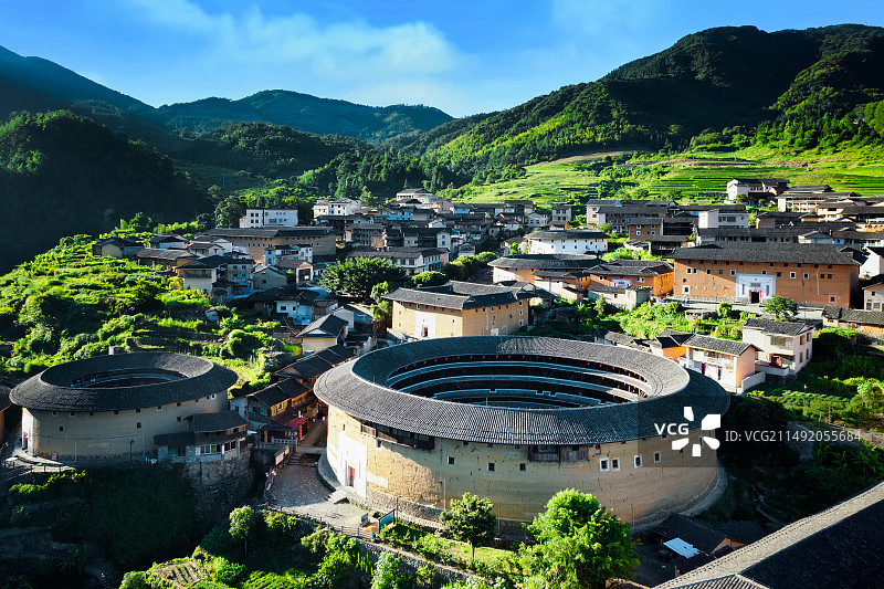 福建初溪土楼图片素材