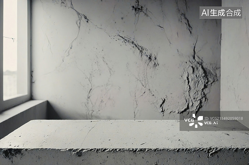 【AI数字艺术】靠墙栏杆特写图片素材