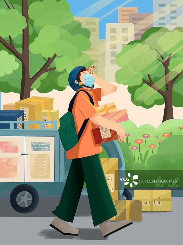 送快递图片素材