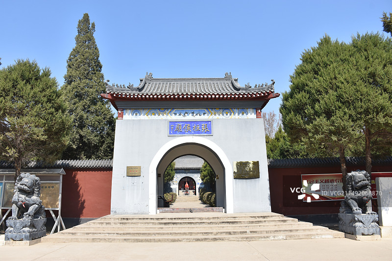 河北涿州旅游景点张飞庙图片素材