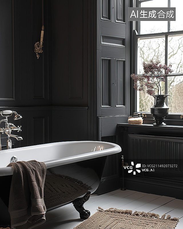 【AI数字艺术】现代风格的室内空间图片素材