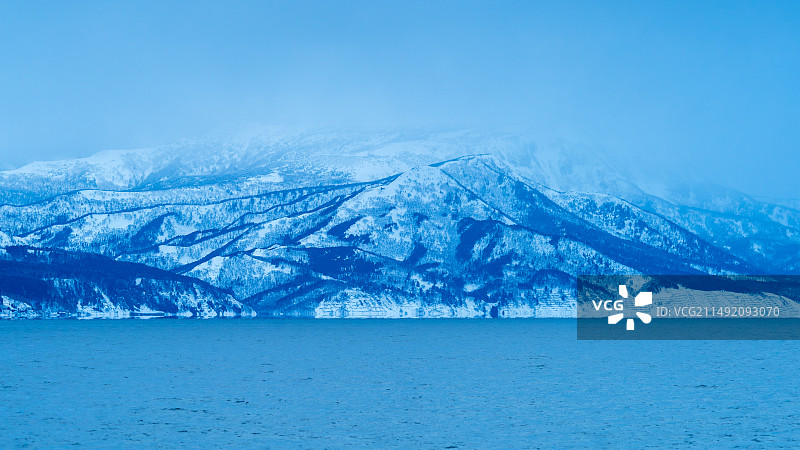 日本北海道附近的国后岛图片素材
