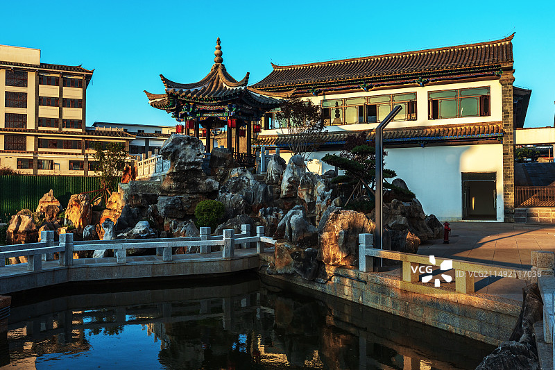 假山亭子图片素材