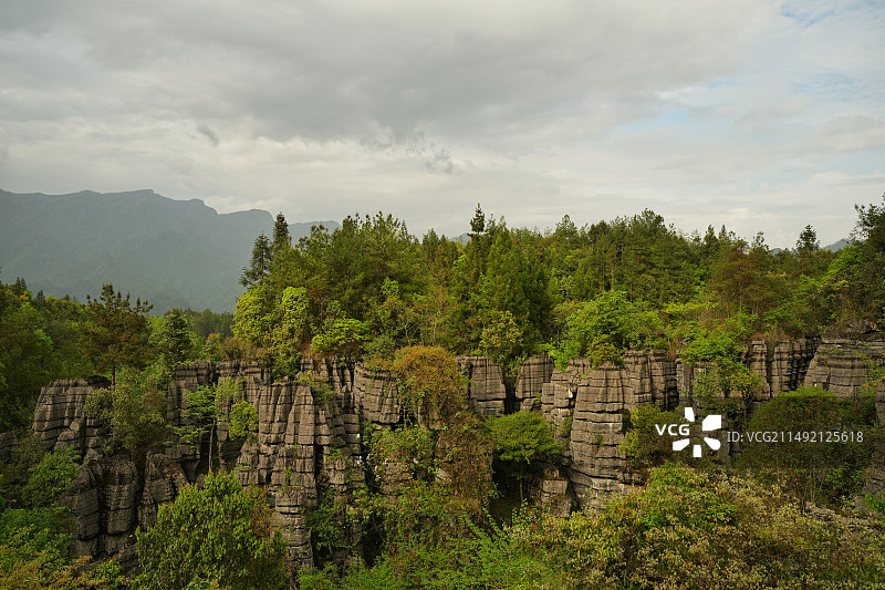 梭布垭石林一角图片素材