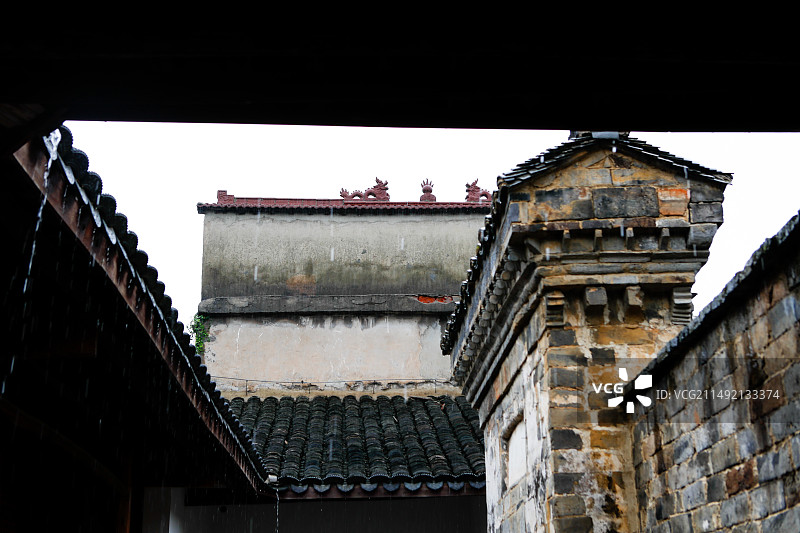 安徽省安庆市两邓故居陈列馆邓稼先邓石如旧居图片素材