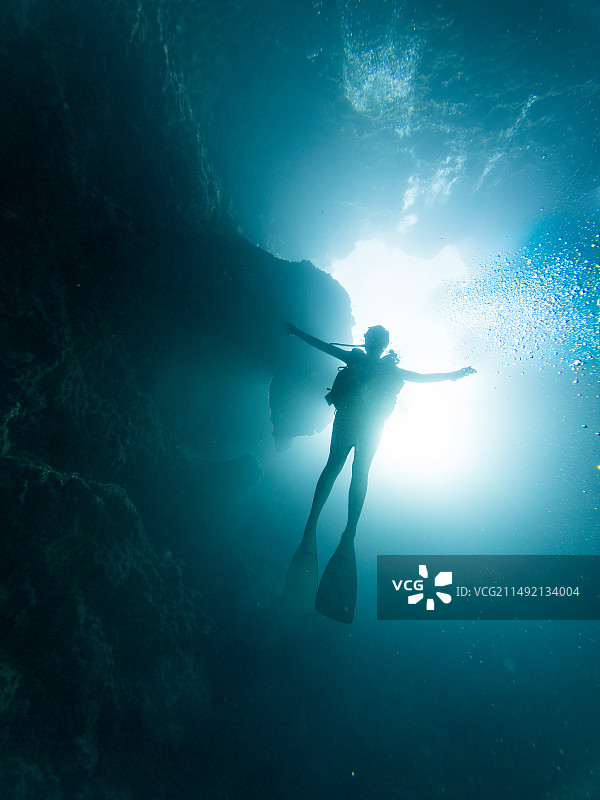 帕劳蓝洞图片素材