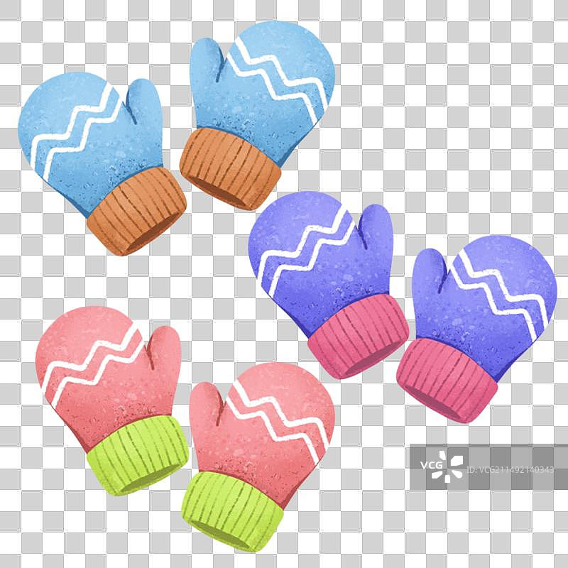 彩色手套图片素材