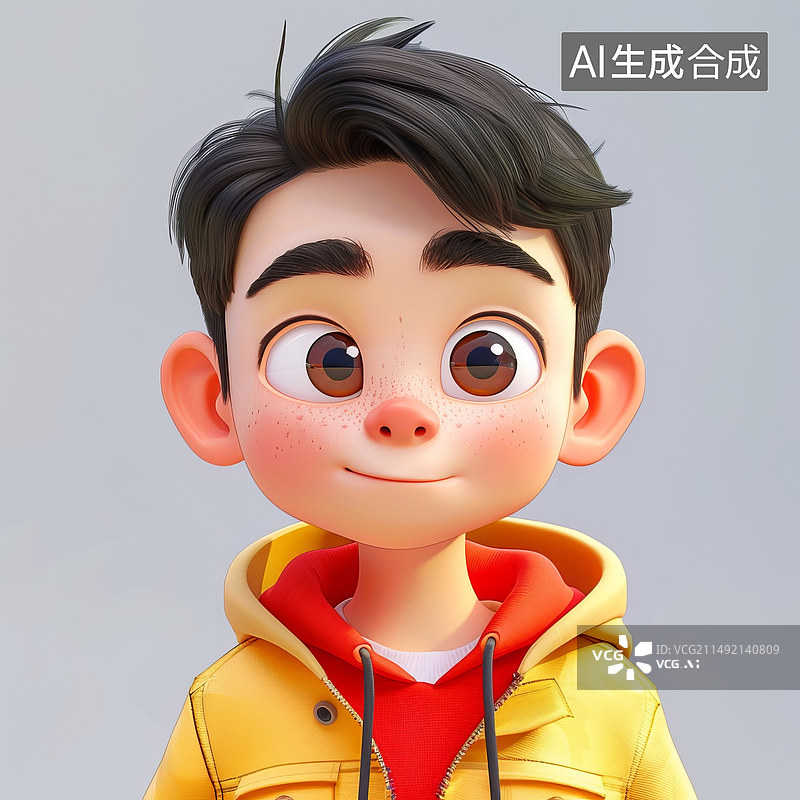 【AI数字艺术】中国男孩素材图片图片素材