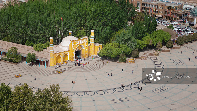 艾提尕尔清真寺广场图片素材