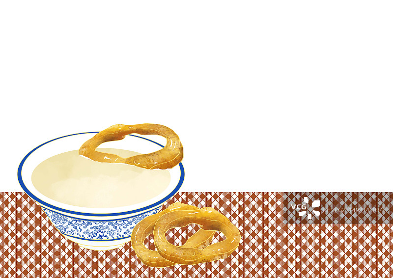 老北京特色美食小吃豆汁焦圈图片素材