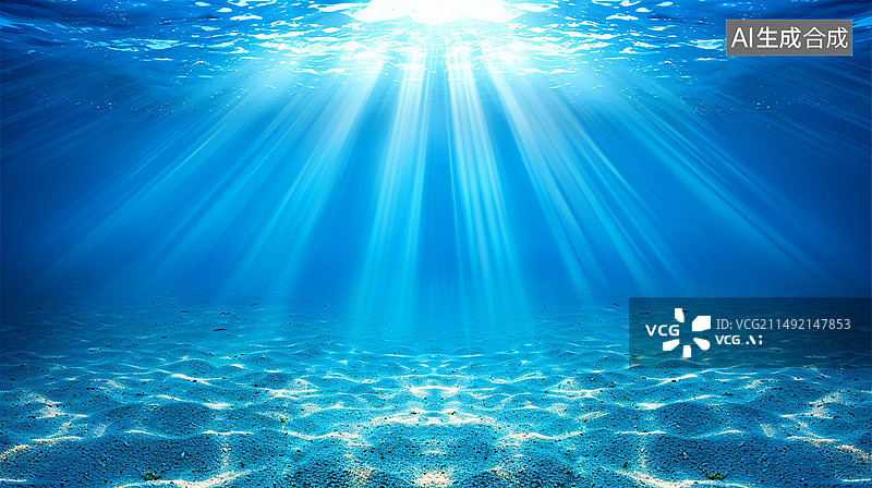 【AI数字艺术】海底插画图片素材