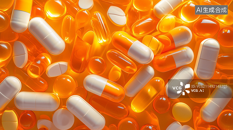 【AI数字艺术】药丸  药图片素材