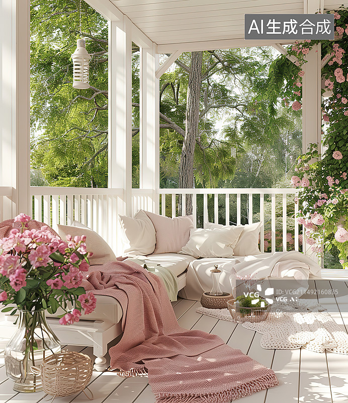 【AI数字艺术】现代豪华风格的样板房内部图片素材