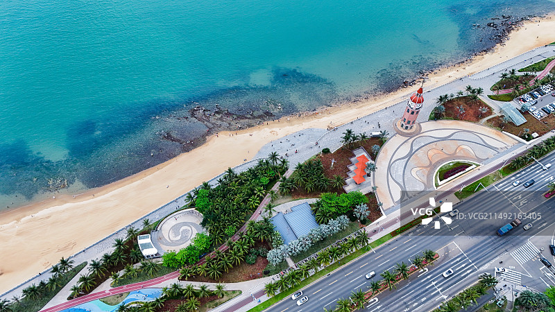 航拍｜海口观海台图片素材