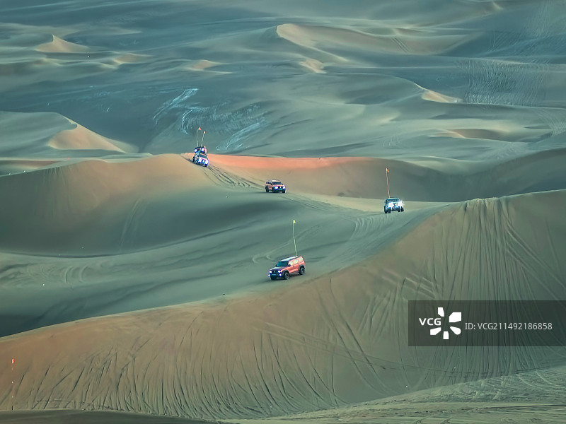 沙漠冲沙图片素材