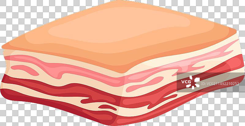 培根卡通图标，生猪肉图片素材