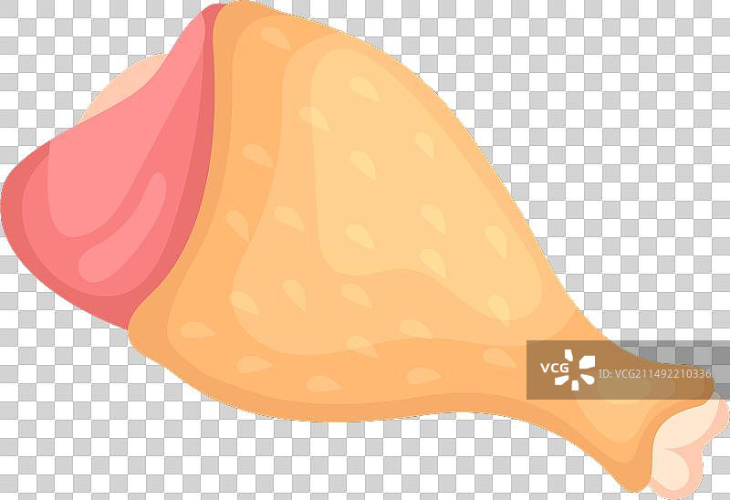 新鲜生家禽肉鸡腿图标图片素材