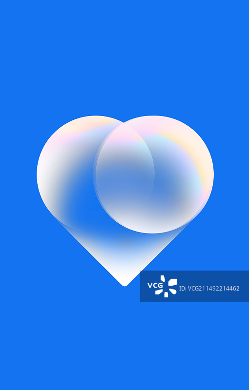 梦幻唯美清新情人节甜蜜爱心插画图片素材