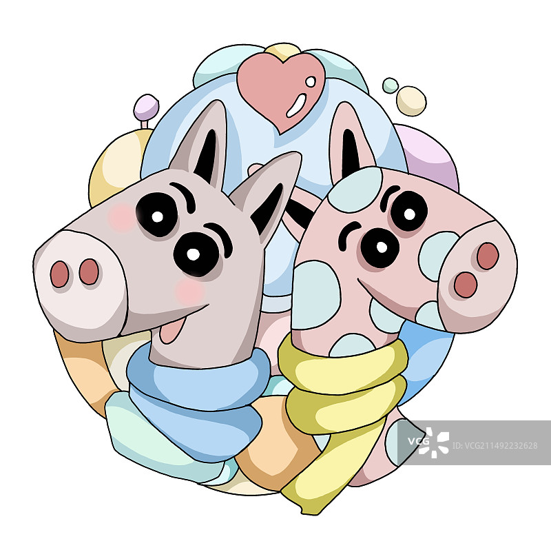 动物小画图片素材