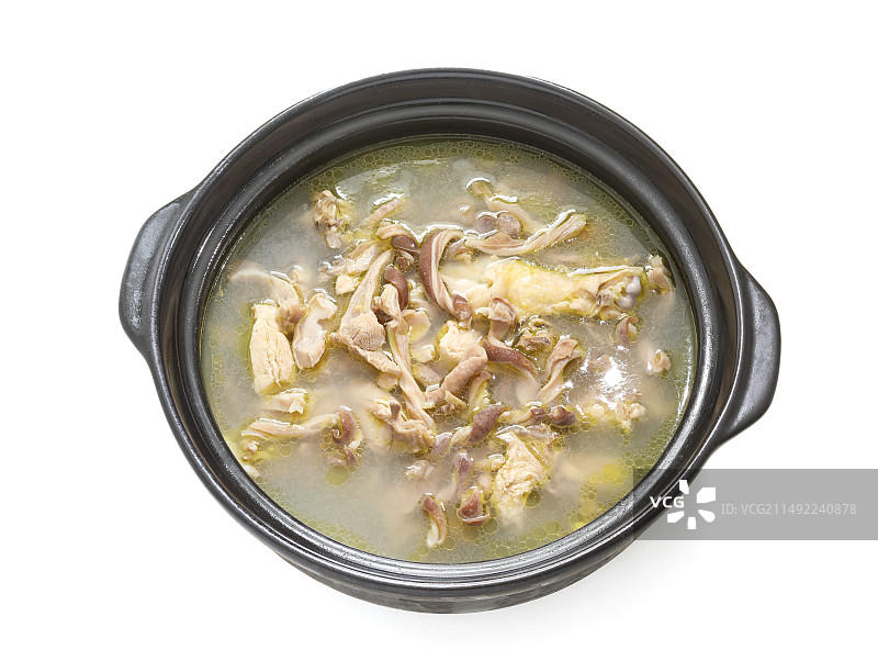 广东特色菜肴美食猪肚煲鸡汤图片素材