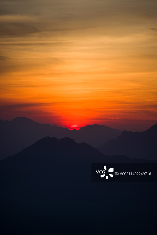 永嘉苍山尖日出图片素材
