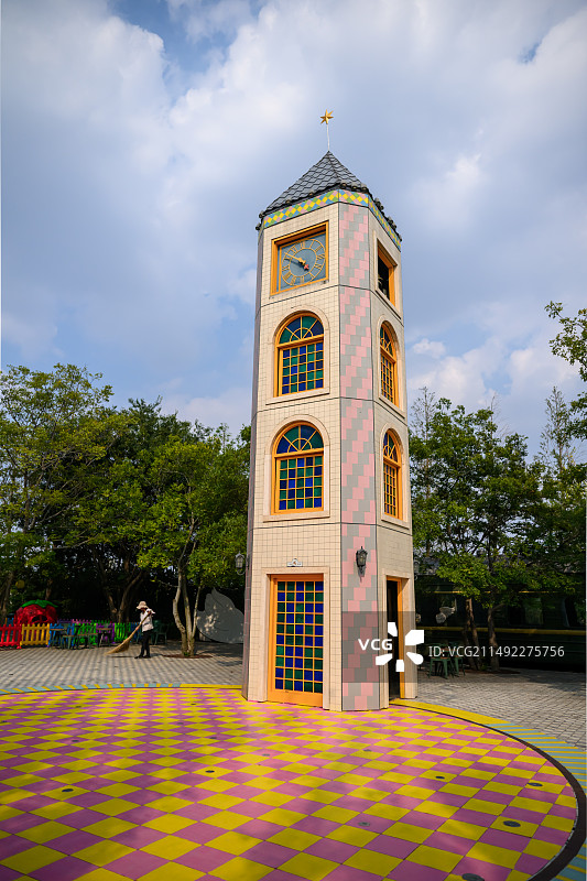 几米公园塔图片素材