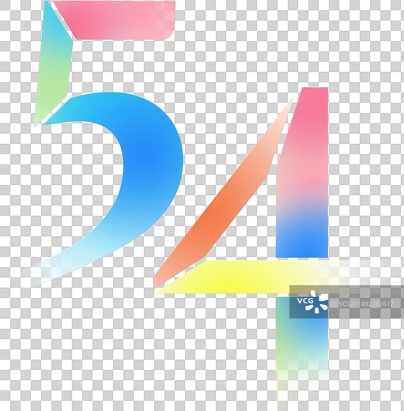 五四青年节彩色设计感数字图片素材