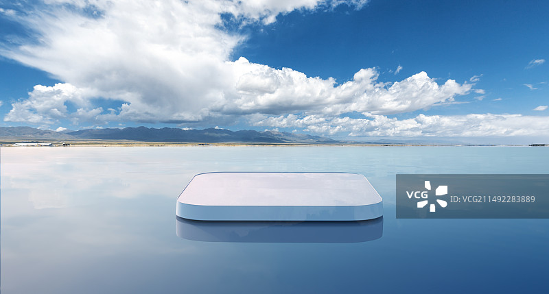 水面上的汽车广告背景图图片素材