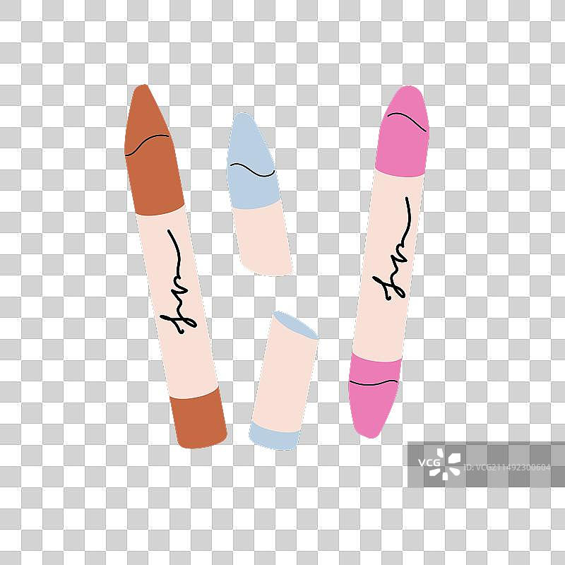 彩色蜡笔图片素材