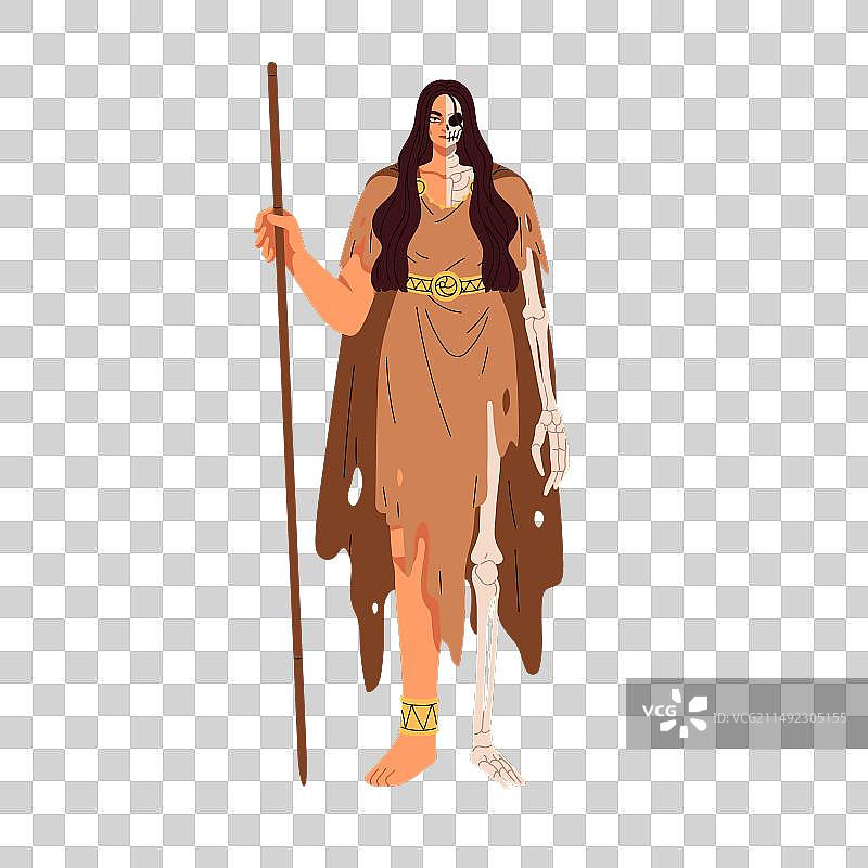 海尔：北欧神话中的冥界女神图片素材