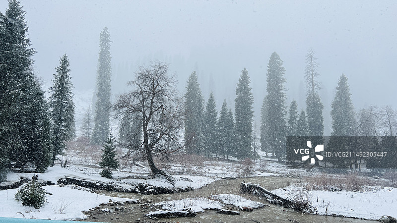 水墨库尔德宁图片素材