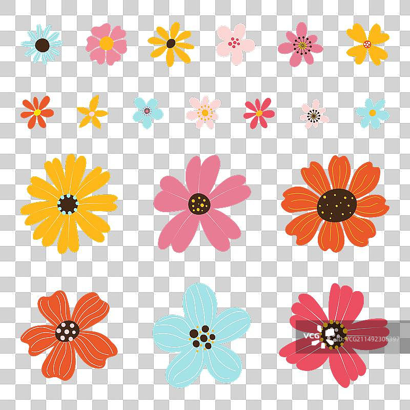 彩色手绘元素合集图片素材