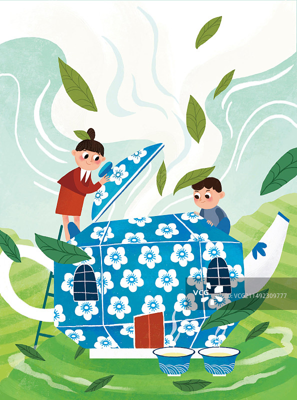 茶叶茶壶图片素材