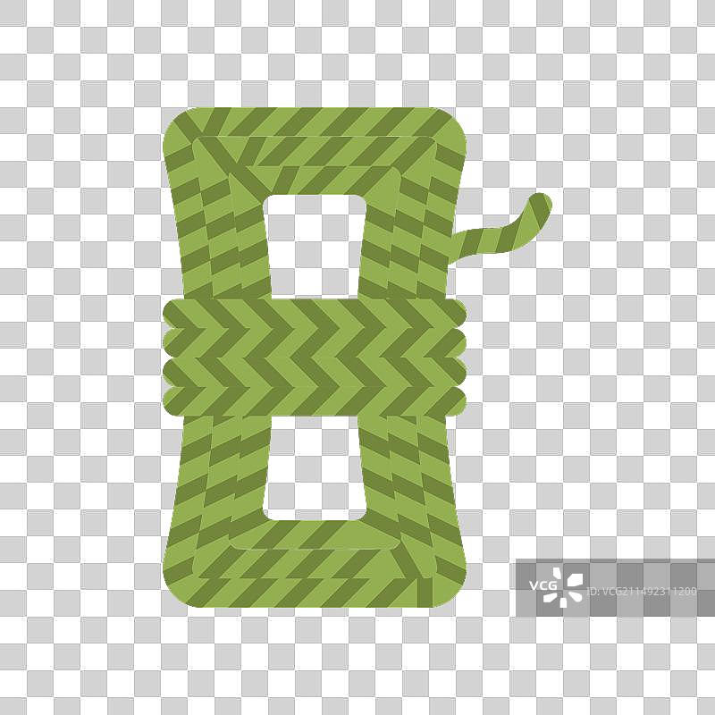 绳结标志设计扁平图标图片素材