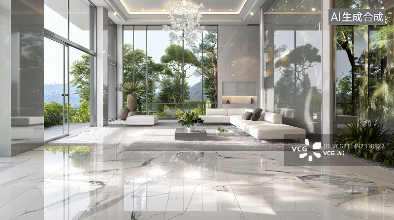 【AI数字艺术】现代风格室内装修图片素材