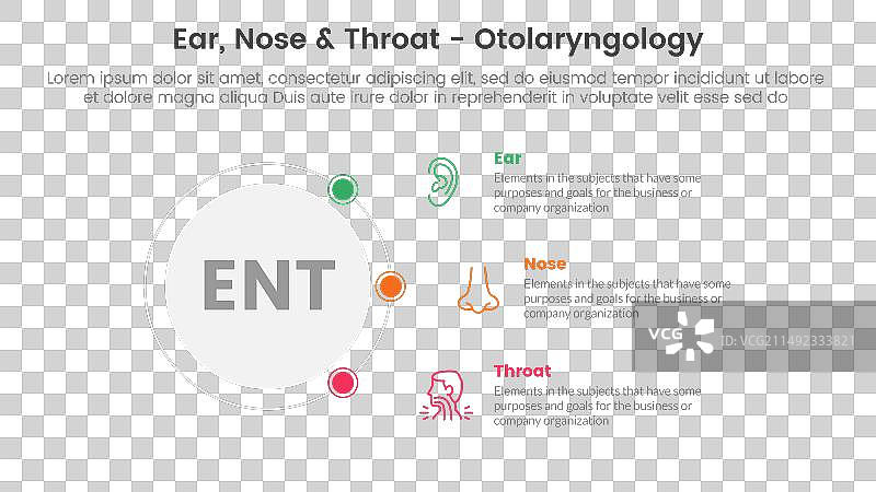 耳鼻喉健康治疗疾病信息图3点图片素材
