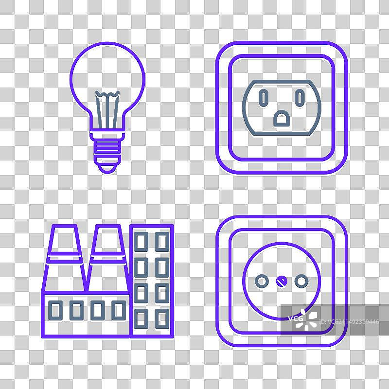 电源插座发电站设备合集图片素材